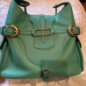 Jimmy Choo leather bucket shoulder bag